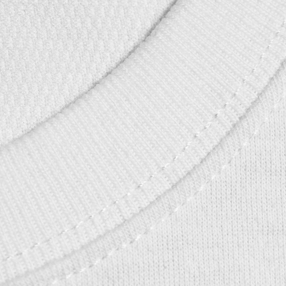 ダブルステッチ跨ぎ縫い仕上げ 